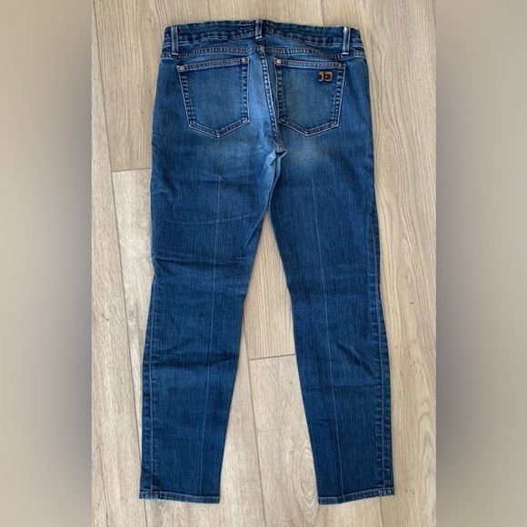 Joe's Jeans Chelsea Dark Blue Denim Straight Leg Mid Rise Jeans Women's EUC - Picture 2 of 9